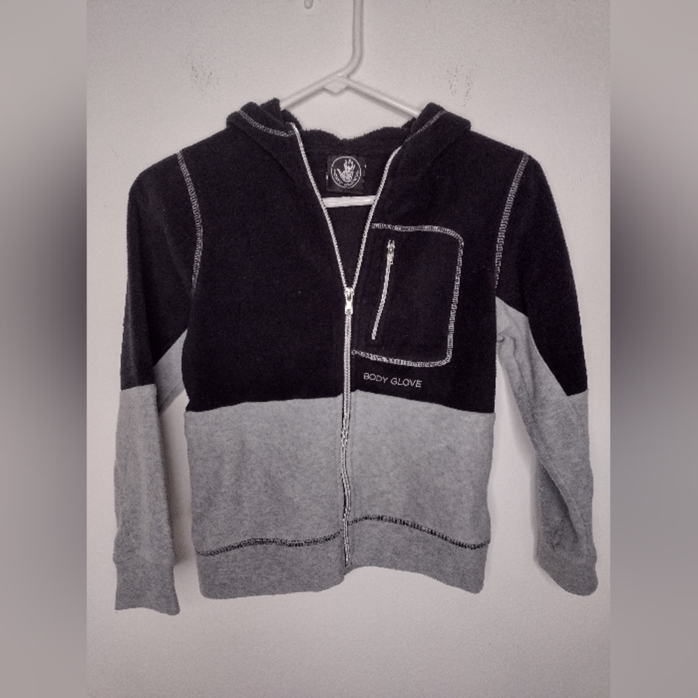 Body Glove Black/Gray Boy's Hoodie Size 7